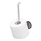 Tiger Tune Spare Toilet Roll Holder - Brushed Stainless Steel/Black Large Image