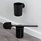 Tiger Tune Swivel Toilet Brush & Holder - Brushed Black Metal/Black  additional Large Image