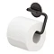 Tiger Tune Toilet Roll Holder - Brushed Black Metal/Black Large Image