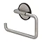 Tiger Tune Toilet Roll Holder - Brushed Stainless Steel/Black Standard Large Image