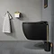 Tiger Tune Toilet Roll Holder with Cover - Brushed Brass/Black  additional Large Image