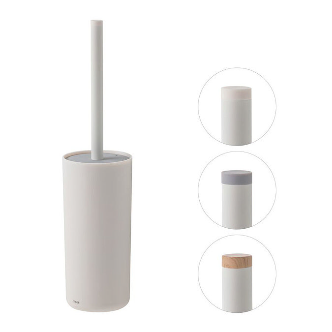 Tiger Urban Freestanding Toilet Brush & Holder - White  Profile Large Image