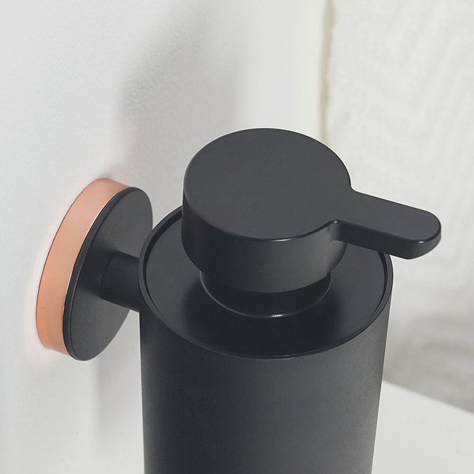 Tiger Urban Soap Dispenser - Black In Bathroom Large Image