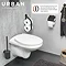 Tiger Urban Toilet Brush & Holder - Black  Profile Large Image
