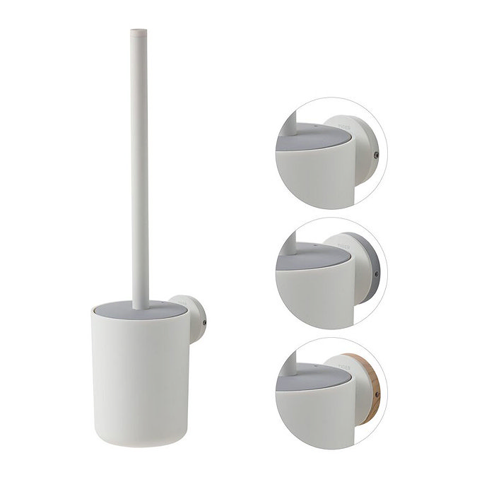 Tiger Urban Toilet Brush & Holder - White Feature Large Image