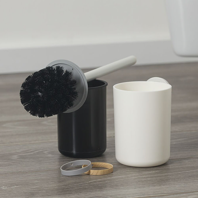 Tiger Urban Toilet Brush & Holder - White In Bathroom Large Image