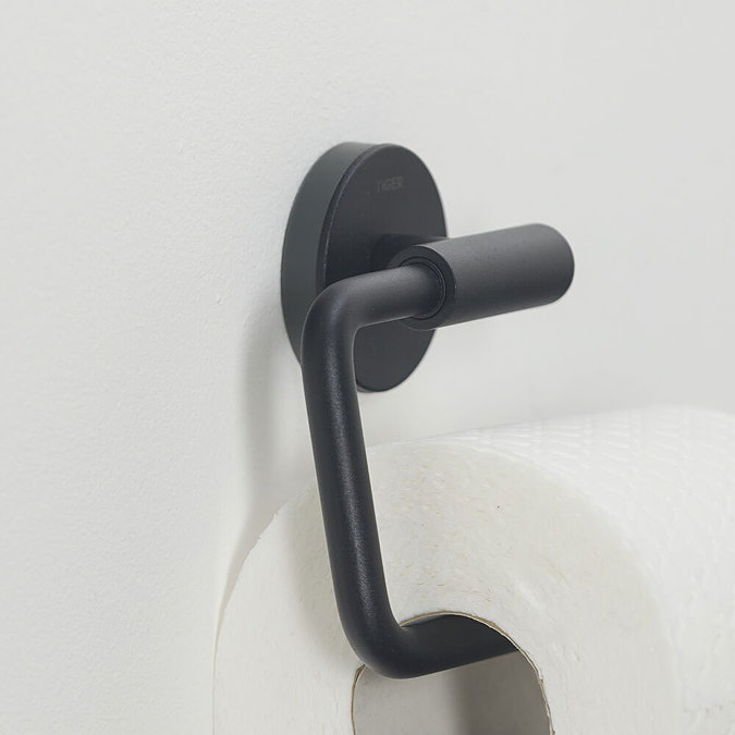 Tiger Urban Toilet Roll Holder - Black Standard Large Image