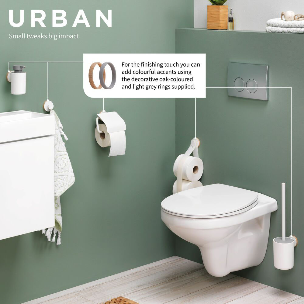 Tiger Urban Toilet Roll Holder - White  Profile Large Image