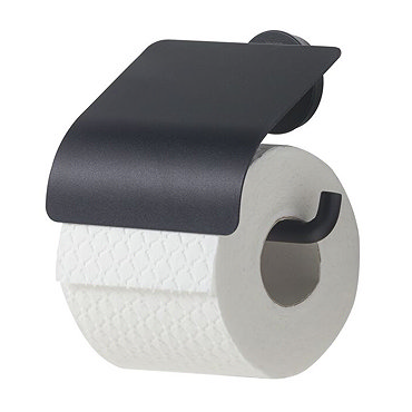 Tiger Urban Toilet Roll Holder with Cover - Black  Profile Large Image