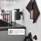 Tiger Urban Towel Hook - Black  Profile Large Image