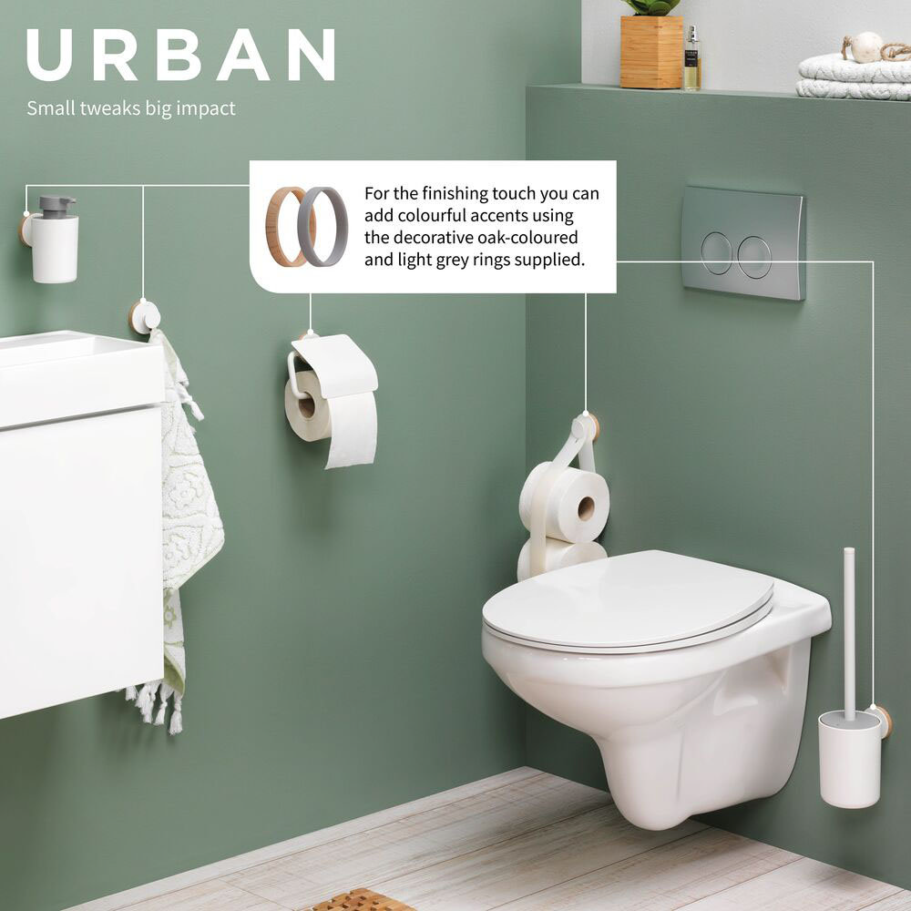 Tiger Urban Towel Hook - White Profile Large Image