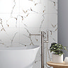 Tilburg White Marble Effect Wall Tiles - 300 x 600mm
