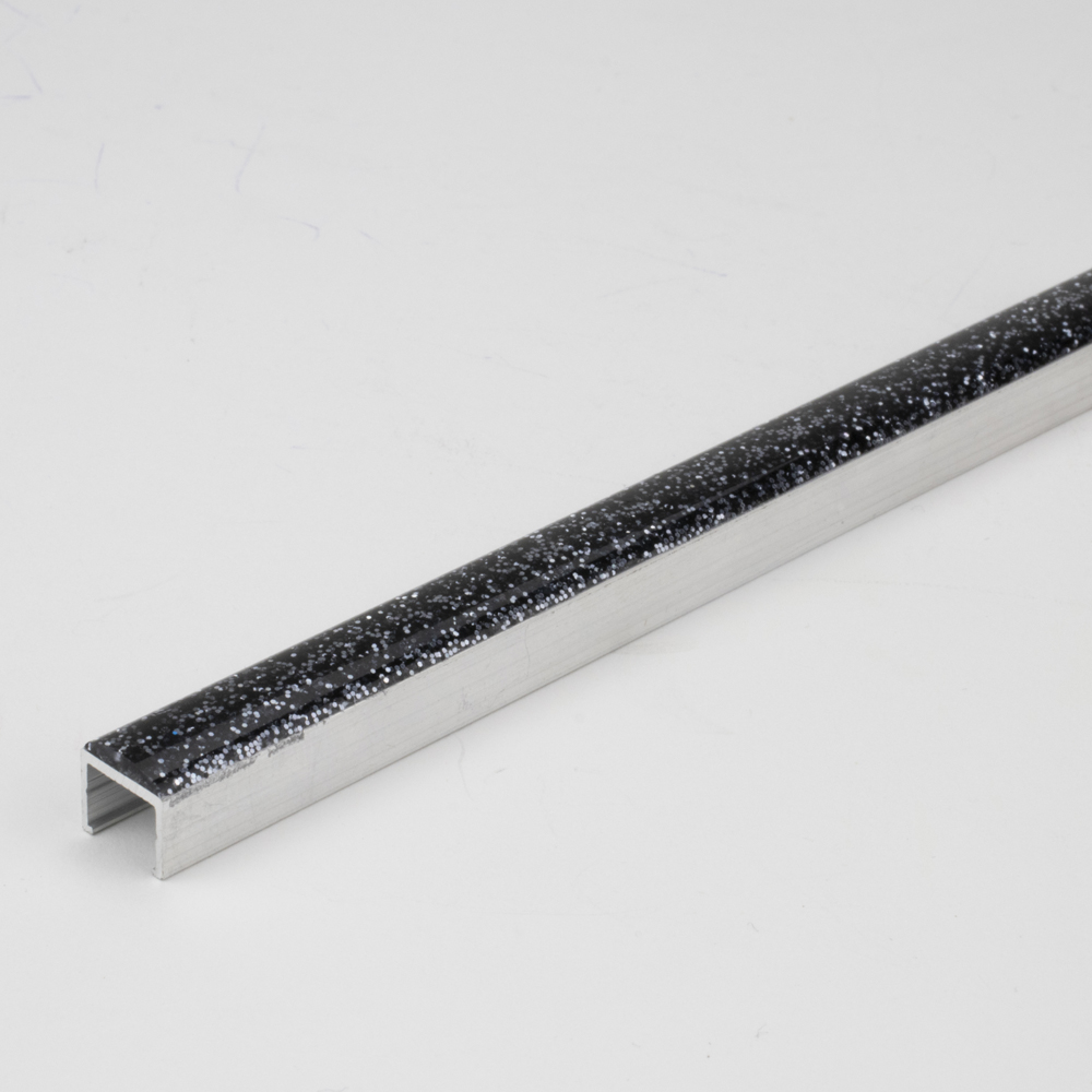 Tile Rite 10 x 10mm Grey Glitter Listello Tile Trim