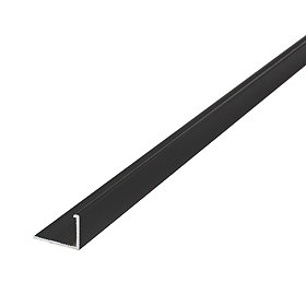 Tile Rite 10mm Textured Black L-Shape Metal Tile Trim Large Image