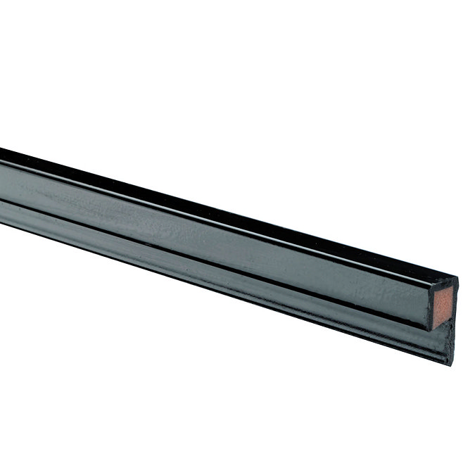 Tile Rite 6mm Black High Gloss Square Tile Trim  Profile Large Image