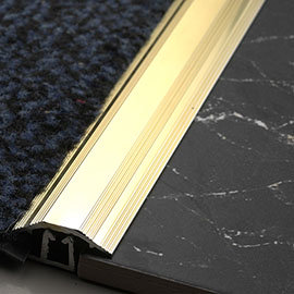 Tile Rite 864mm Carpet to Tile Trim - Gold Medium Image