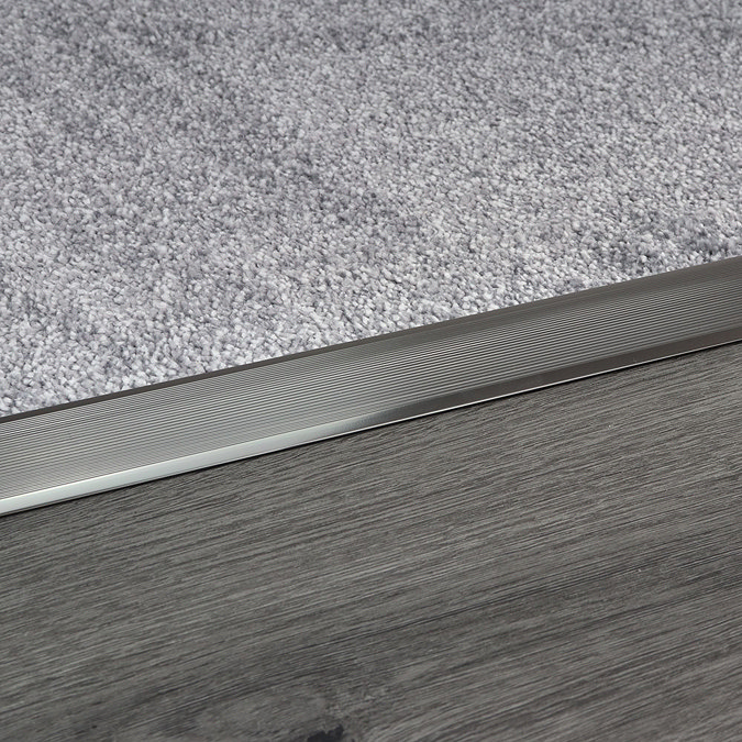Tile Rite 900mm Tile to Tile Doorway Strip - Black Nickel  Profile Large Image