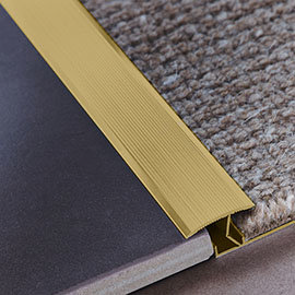 Tile Rite 910mm Carpet to Tile Threshold Strip - Gold Medium Image