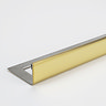 Tile Rite Boutique 10mm Bright Gold L-Shape Metal Tile Trim - 2.5m Length
