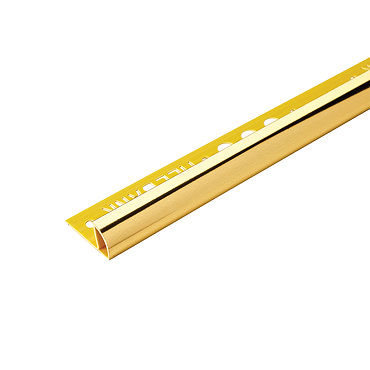 Tilebank 8mm Bright Gold PVC Round Edge Regular Tile Trim