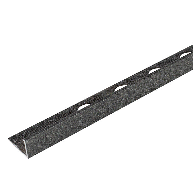 Tilebank Everyday 10mm Graphite Aluminium Square Edge Tile Trim - EVG110