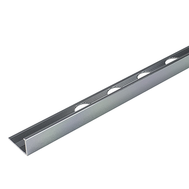 Tilebank Everyday 12mm Gun Metal Aluminium Square Edge Tile Trim - EVGM112