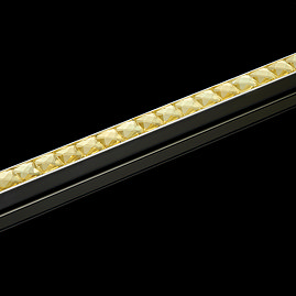 Tilebank Listello 12x10mm Square Diamond Gold Tile Trim