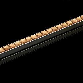 Tilebank Listello 12x10mm Square Diamond Rose Gold Tile Trim