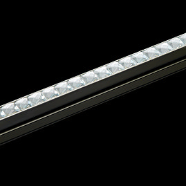 Tilebank Listello 12x10mm Square Diamond Silver Tile Trim - 2.44m Length