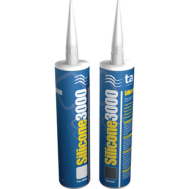 Tilemaster Adhesives - Silicone 3000 Anti Mould Silicone Sealant - Various Colours Profile Large Ima