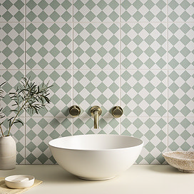 Checkerboard tiles