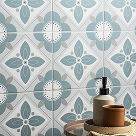 Floral tiles