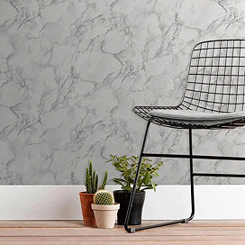 Marble effect wallpaper