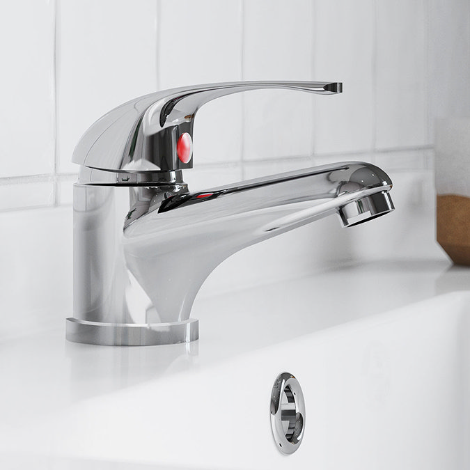 Tina Compact Cloakroom Suite + Single Lever Basin Mixer Tap  Newest Large Image