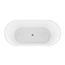 Tissington 1500 x 730 Traditional Curved Freestanding Bath - Double Ended with Waste