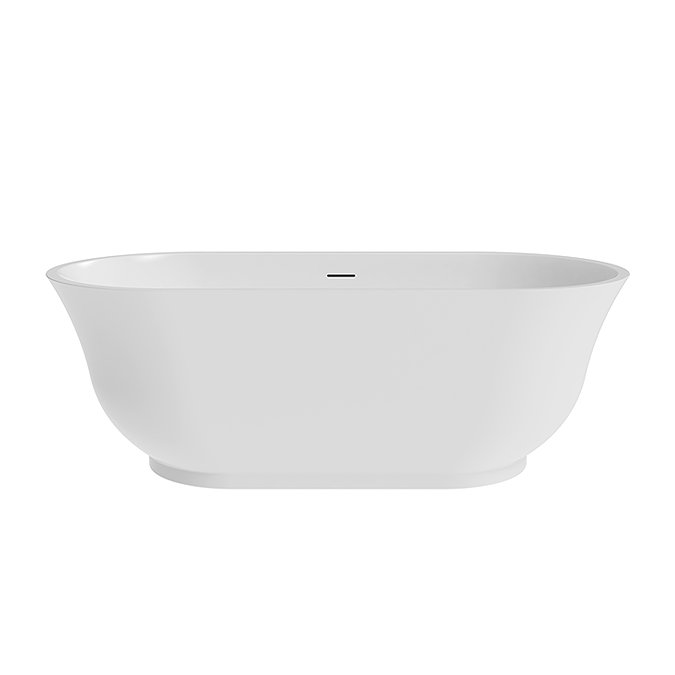 Tissington 1500 x 730 Traditional Curved Freestanding Bath - Double Ended with Waste