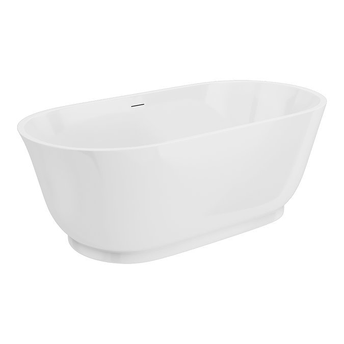 Tissington 1500 x 730 Traditional Curved Freestanding Bath - Double Ended with Waste