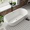 Tissington 1500 x 730 Traditional Curved Freestanding Bath - Double Ended with Waste