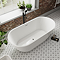 Tissington 1700 x 800 Traditional Curved Freestanding Bath - Double Ended with Waste
