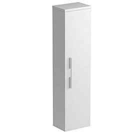 Tissino Angelo 1400mm Wall Hung Side Unit - Gloss White Medium Image
