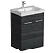 Tissino Angelo 600mm Floor Mounted Washbasin Unit - Barossa Oak Large Image