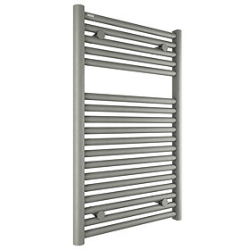 Tissino Hugo2 Towel Rail - 812 x 500mm - Lusso Grey Large Image