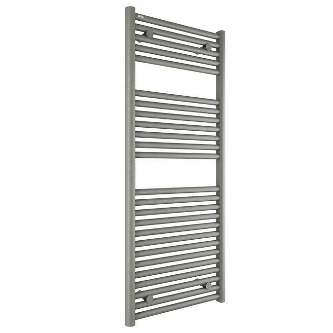 Tissino Hugo2 Towel Rail - 1212 x 500mm - Lusso Grey Large Image