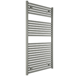 Tissino Hugo2 Towel Rail - 1212 x 600mm - Lusso Grey Large Image