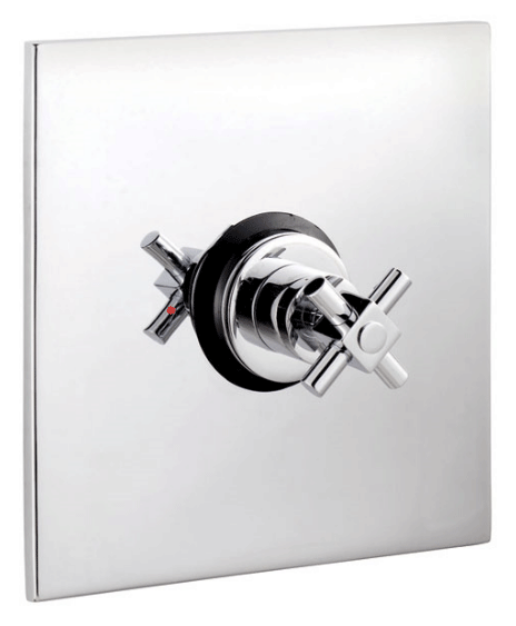 Titan Concealed Thermostatic Sequential Shower Valve with Square Plate ...