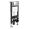 Tivoli Charcoal and Oak Bathroom Set - 600 Wall Hung Vanity Unit & Tall WC Toilet Unit