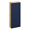 Tivoli Ink Blue and Oak Bathroom Set - 600 Wall Hung Vanity Unit & Tall WC Toilet Unit