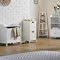 Tongue and Groove 2 Drawer Bathroom Storage Unit - White In Bathroom Large Image