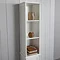 Tongue and Groove Tall Storage Unit - White  Feature Large Image
