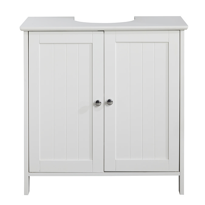 Tongue and Groove Under Basin Cabinet - White  additional Large Image